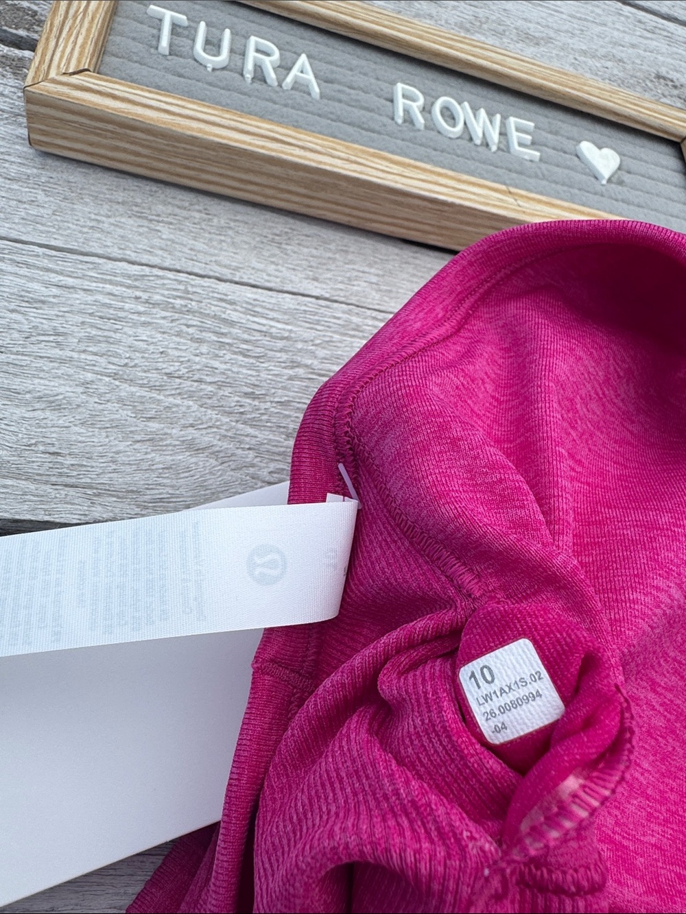 Lululemon Ebb to Street Tank Pink Flare Size 10 NWT - Picture 8 of 8